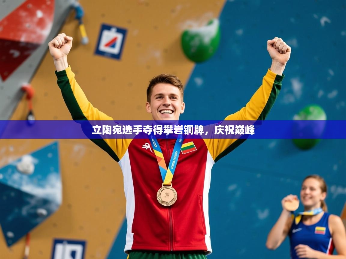 2026开云体育登入立陶宛选手夺得攀岩铜牌，庆祝巅峰  第2张